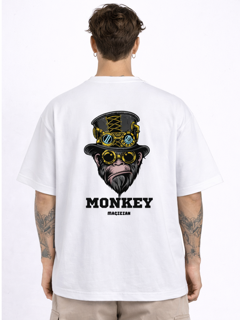 MONKEY WHITE T-SHIRT