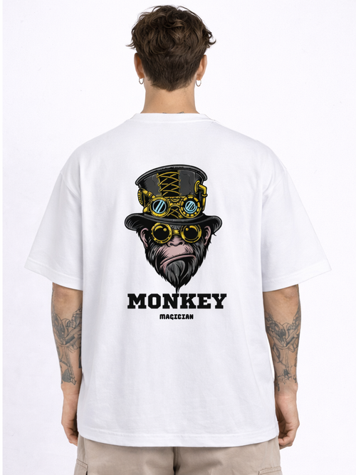 MONKEY WHITE T-SHIRT