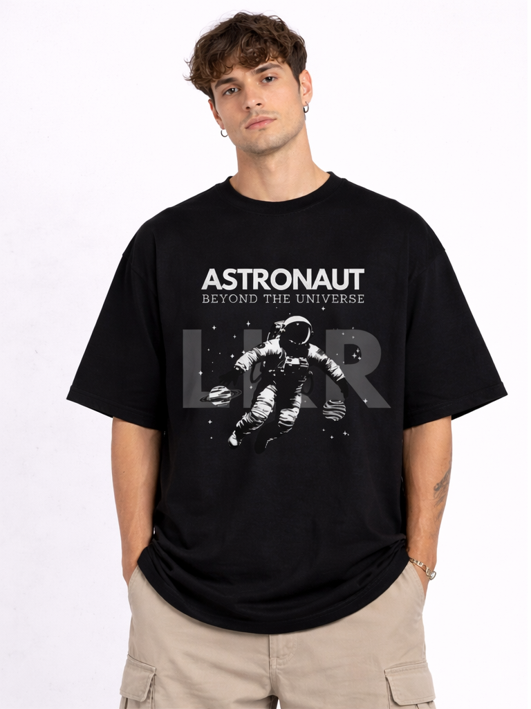 ASTRONAUT BLACK T-SHIRT