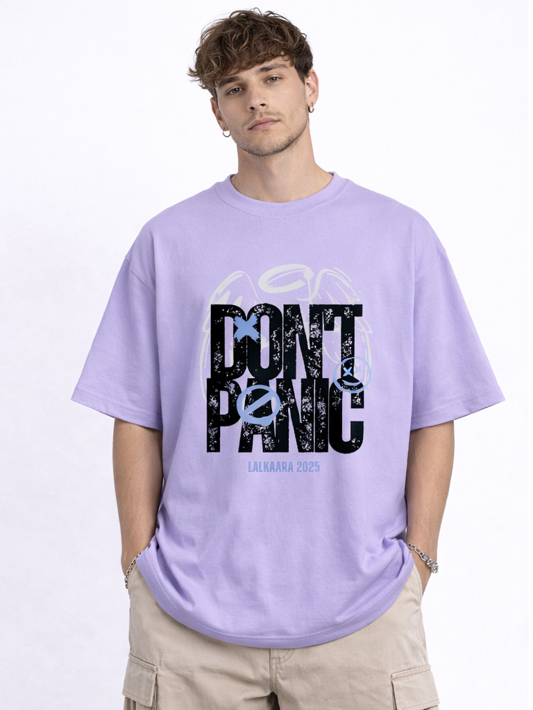 DON'T PANIC LAVENDER T-SHIRT